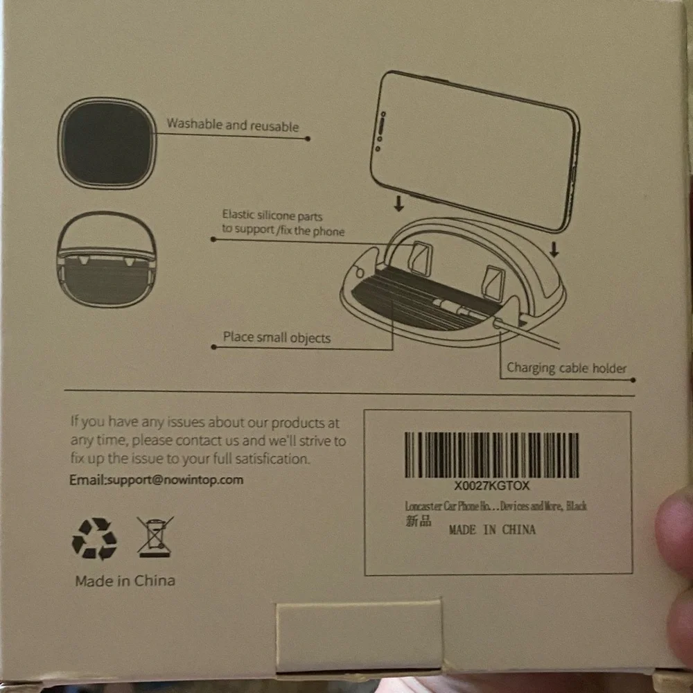 2 Loncaster Silicone Car Dashboard Mount for Smartphones and chargers. BNIB